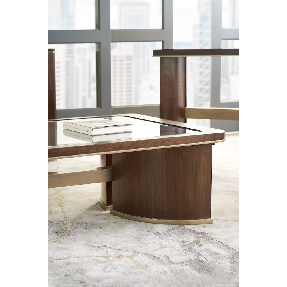 Melange Contours Cocktail Table