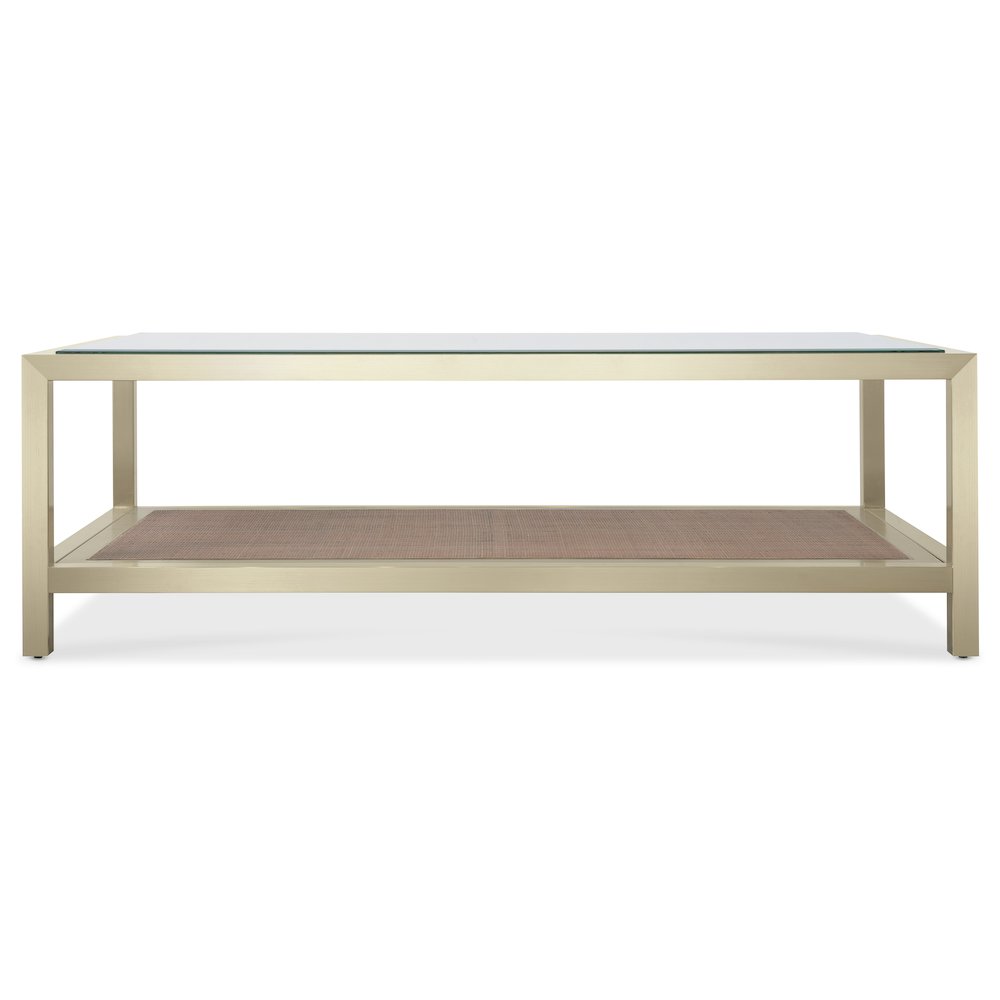 Melange Raising Cane Cocktail Table