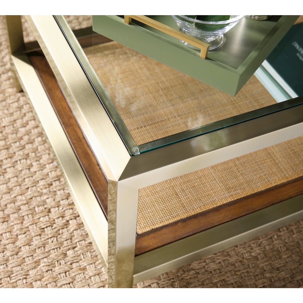Melange Raising Cane Cocktail Table