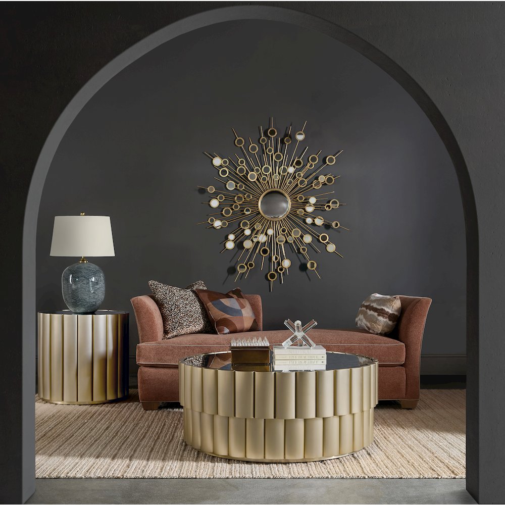 Melange Time Flies End Table