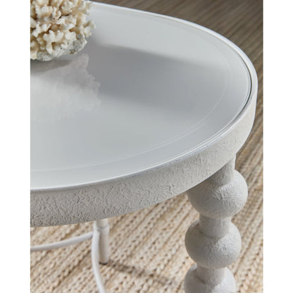 Melange On the Bright Side Oval End Table