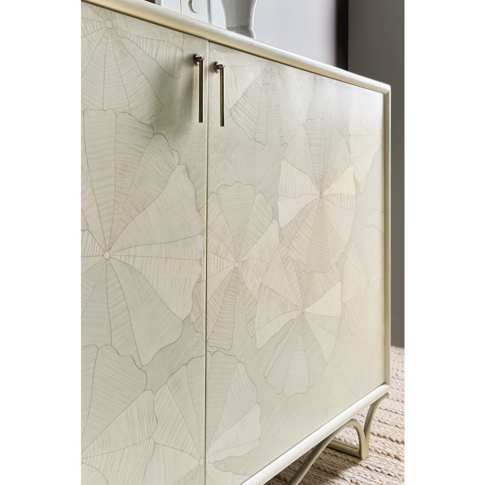 Melange White Lotus Hall Chest