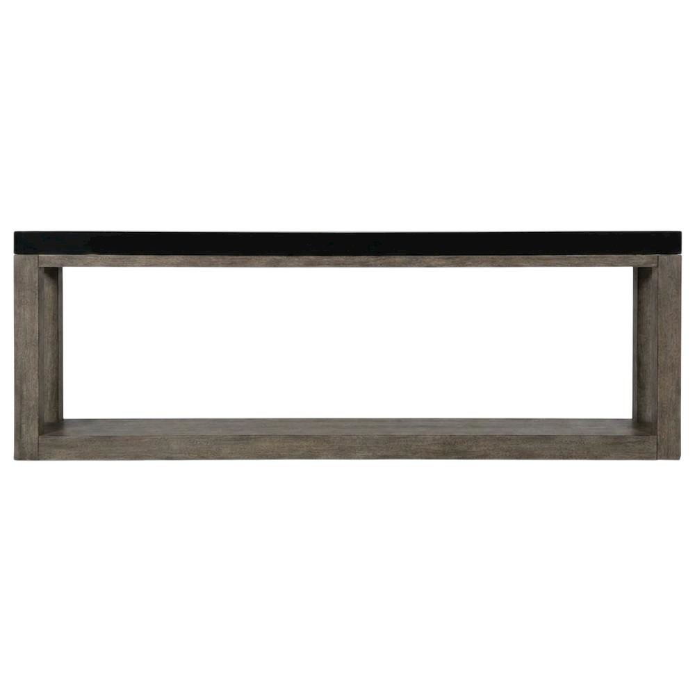 Oak Veneer Console Table with Wood Frame, Entryway Table Sofa Table, Brown