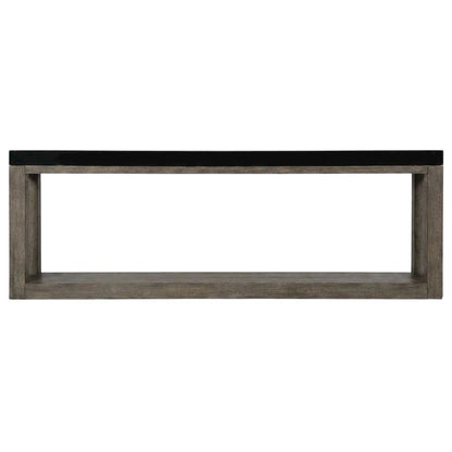 Oak Veneer Console Table with Wood Frame, Entryway Table Sofa Table, Brown