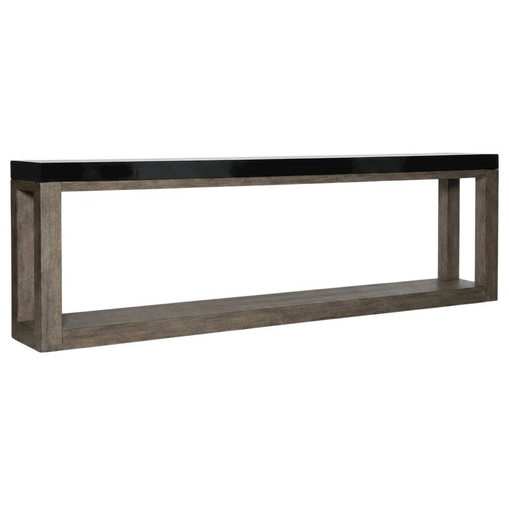 Oak Veneer Console Table with Wood Frame, Entryway Table Sofa Table, Brown