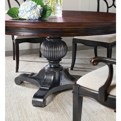 Charleston Round Pedestal Dining Table with 1-20in Leaf