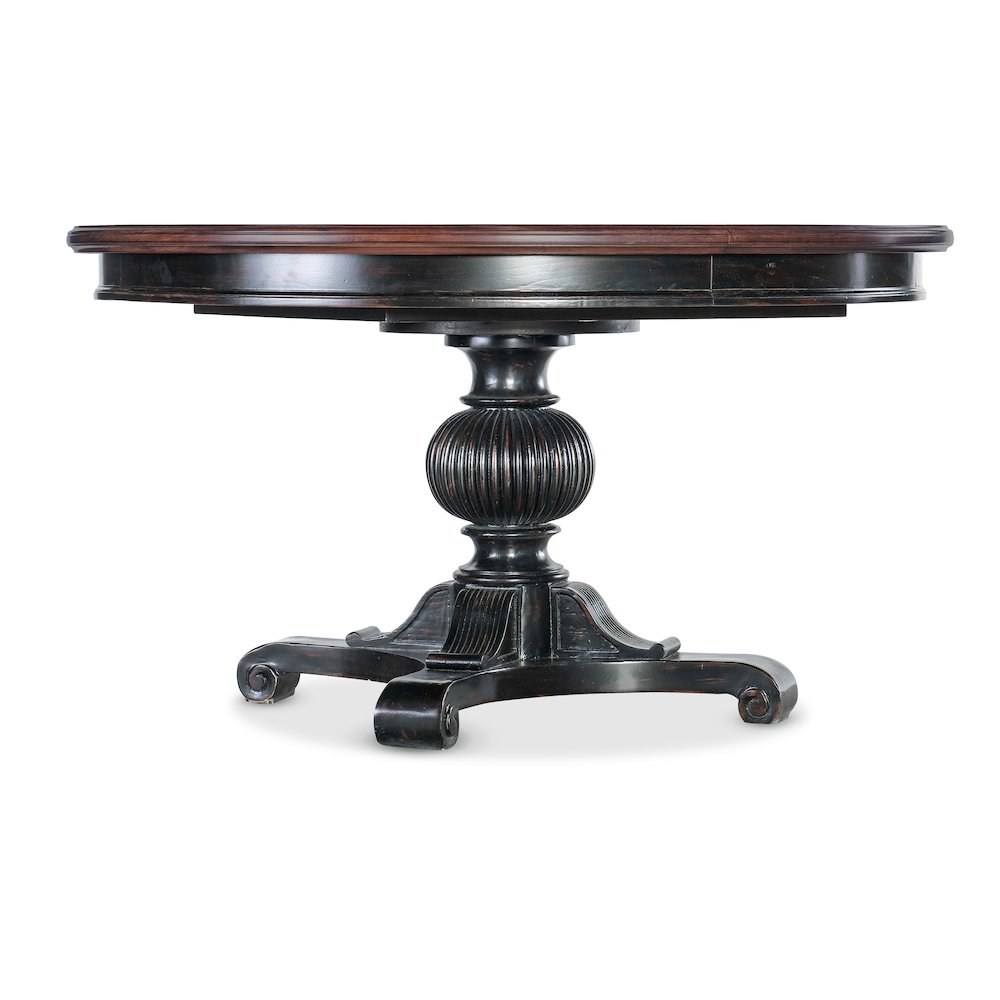 Charleston Round Pedestal Dining Table with 1-20in Leaf