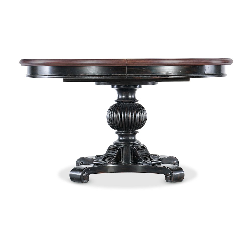 Charleston Round Pedestal Dining Table with 1-20in Leaf