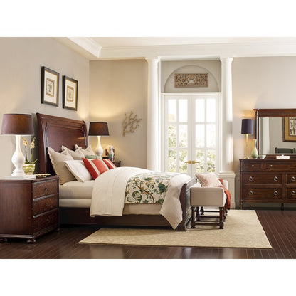 Charleston Cal King Sleigh Bed