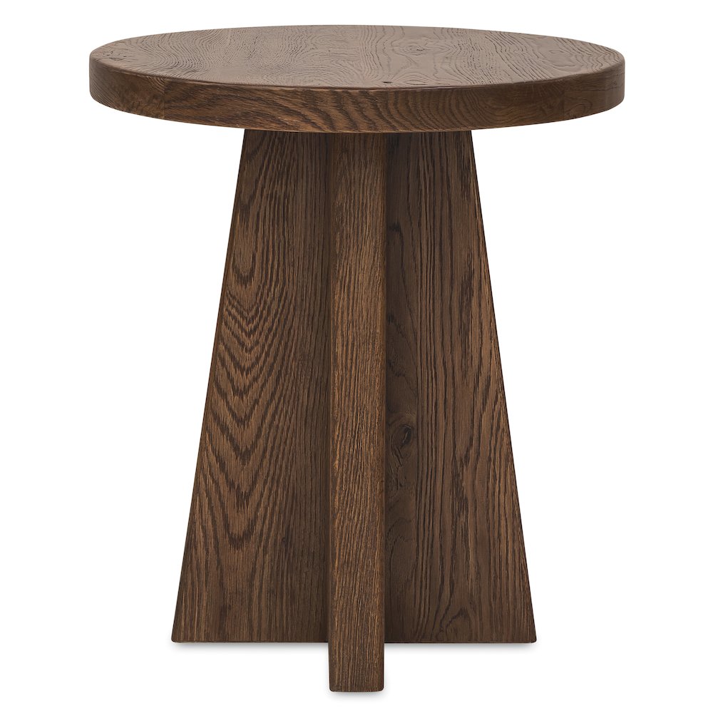 Driftwood Round End Table