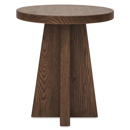 Driftwood Round End Table
