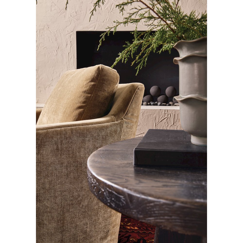 Driftwood Round End Table