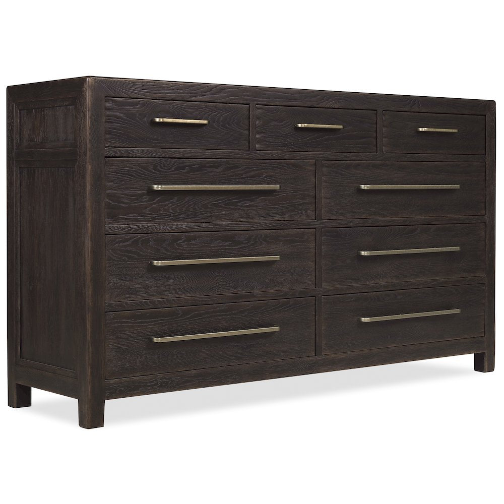 Driftwood Nine-Drawer Dresser