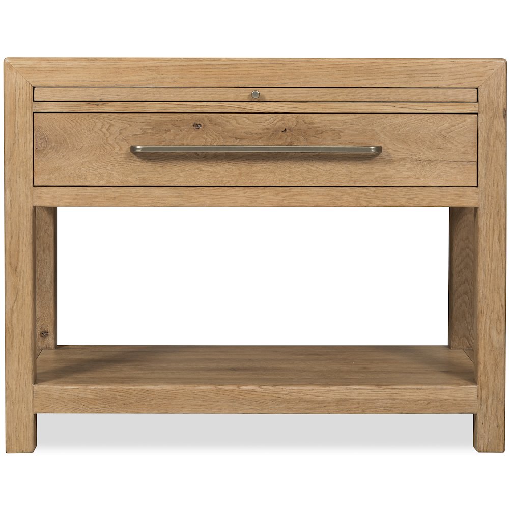 Driftwood One-Drawer Nightstand with Stone