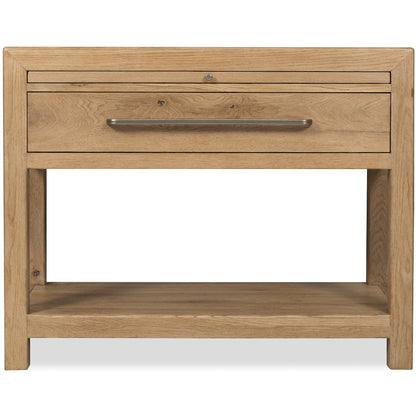 Driftwood One-Drawer Nightstand with Stone