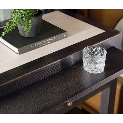 Driftwood One-Drawer Nightstand with Stone