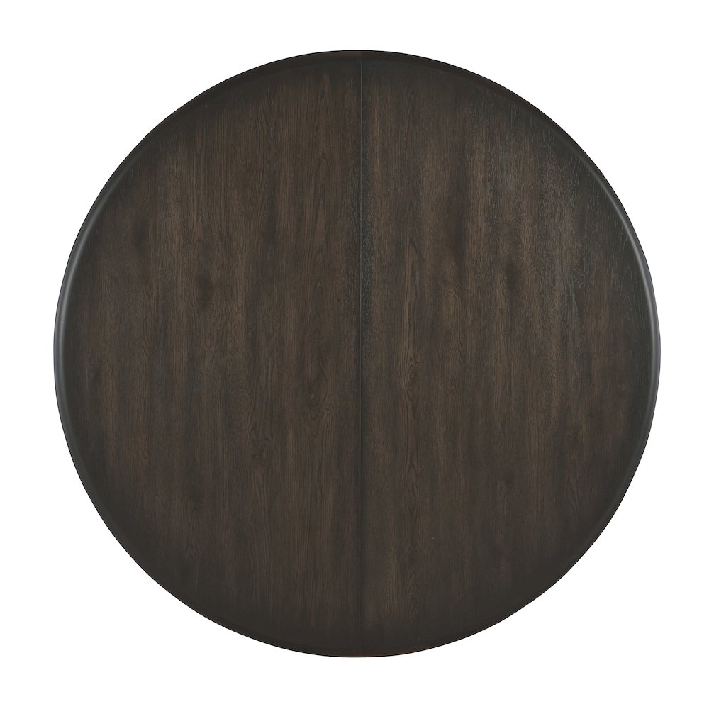 Retreat Pole Rattan Round Dining Table with 1-20in Leaf
