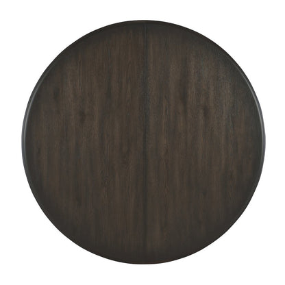 Retreat Pole Rattan Round Dining Table with 1-20in Leaf