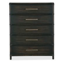 Retreat Pole Rattan Five-Drawer Chest