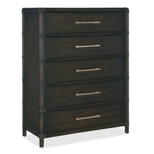 Retreat Pole Rattan Five-Drawer Chest