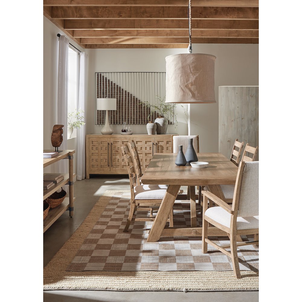 Vineyard Row Rectangle Dining Table with Two 20-inch Leaves