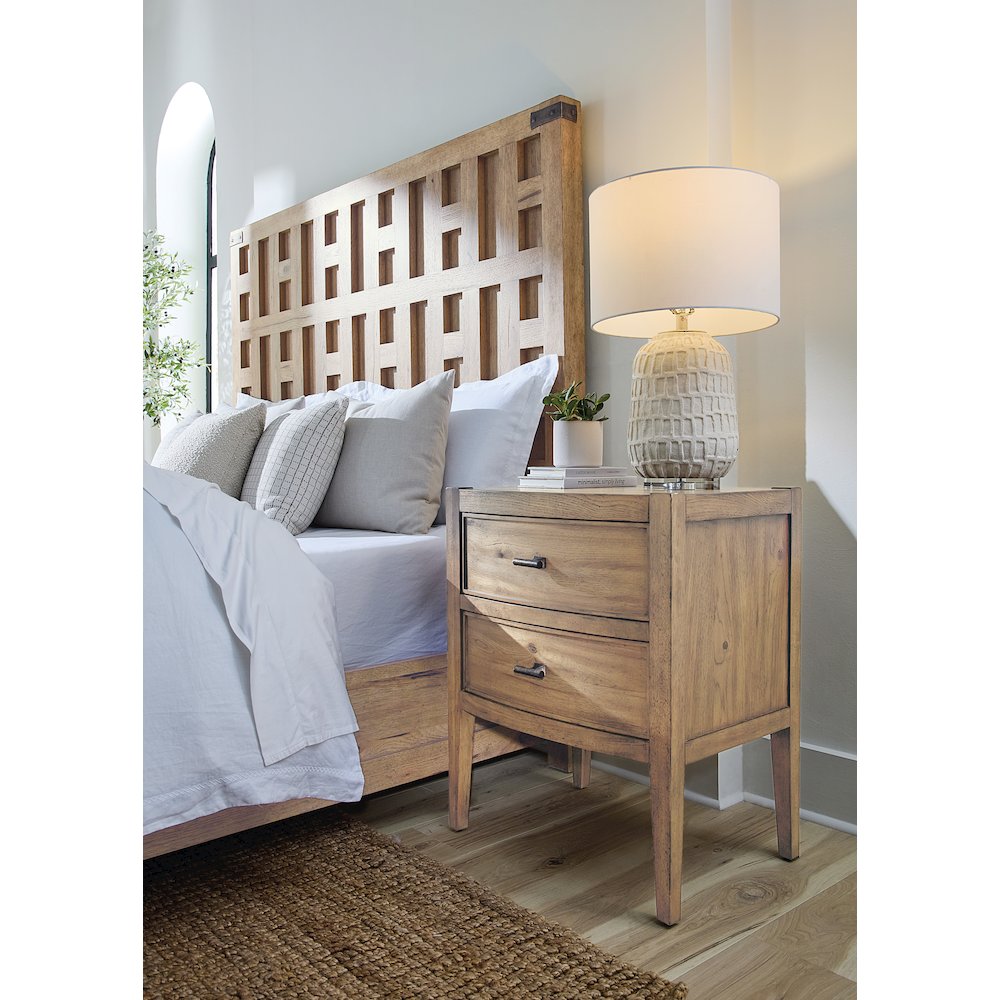 Vineyard Row Two Drawer Nightstand