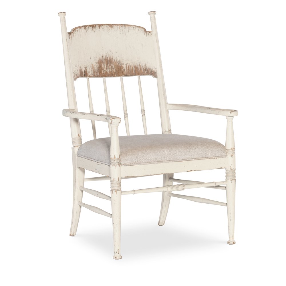 Americana Upholstered Seat Arm Chair