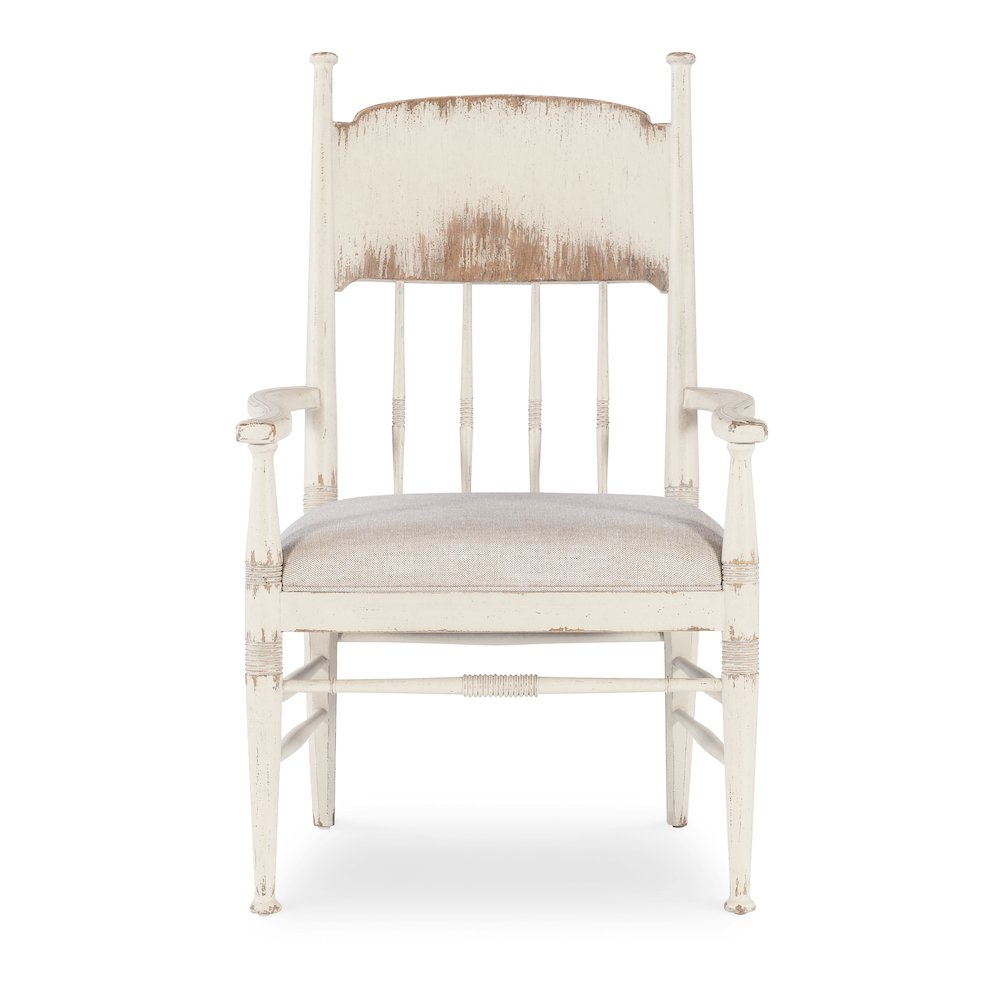 Americana Upholstered Seat Arm Chair