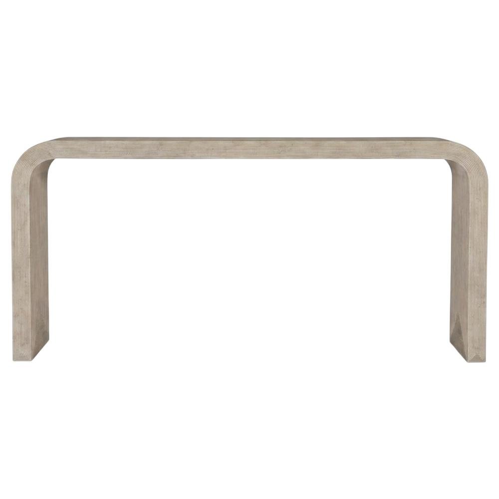 Wood and Resin Console Table, Sofa Table and Entryway Table, Brown