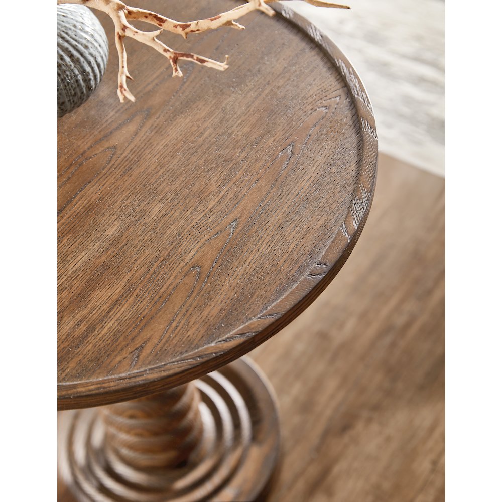 Commerce and Market Spindle Accent Table