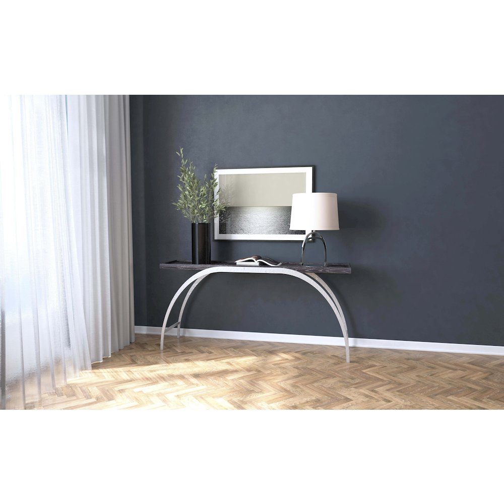 Commerce & Market Metal and Wood Console