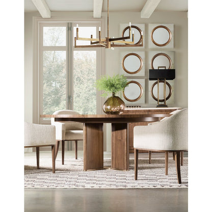 Eleana Round Dining Table with One 20-inch Leaf