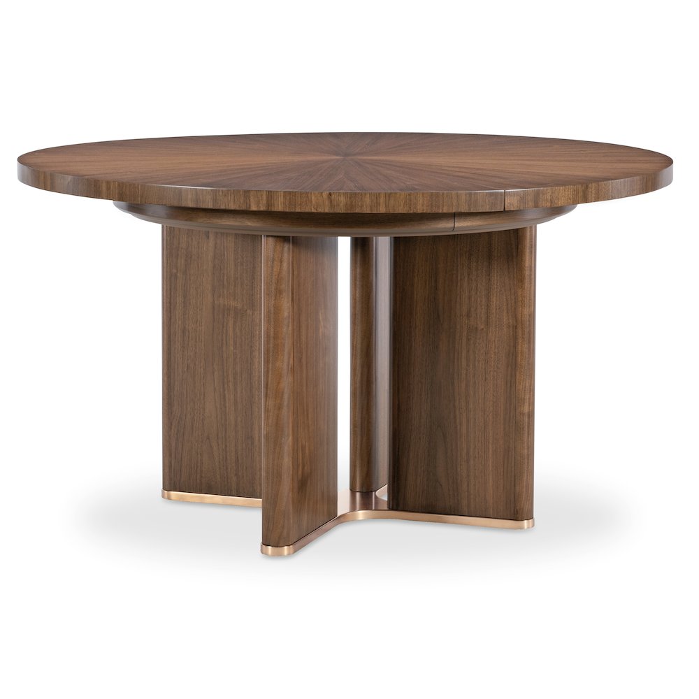 Eleana Round Dining Table with One 20-inch Leaf