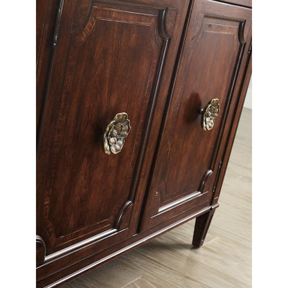 Charleston Four-Door Wood Buffet in Cherry Brown by Hooker Furniture