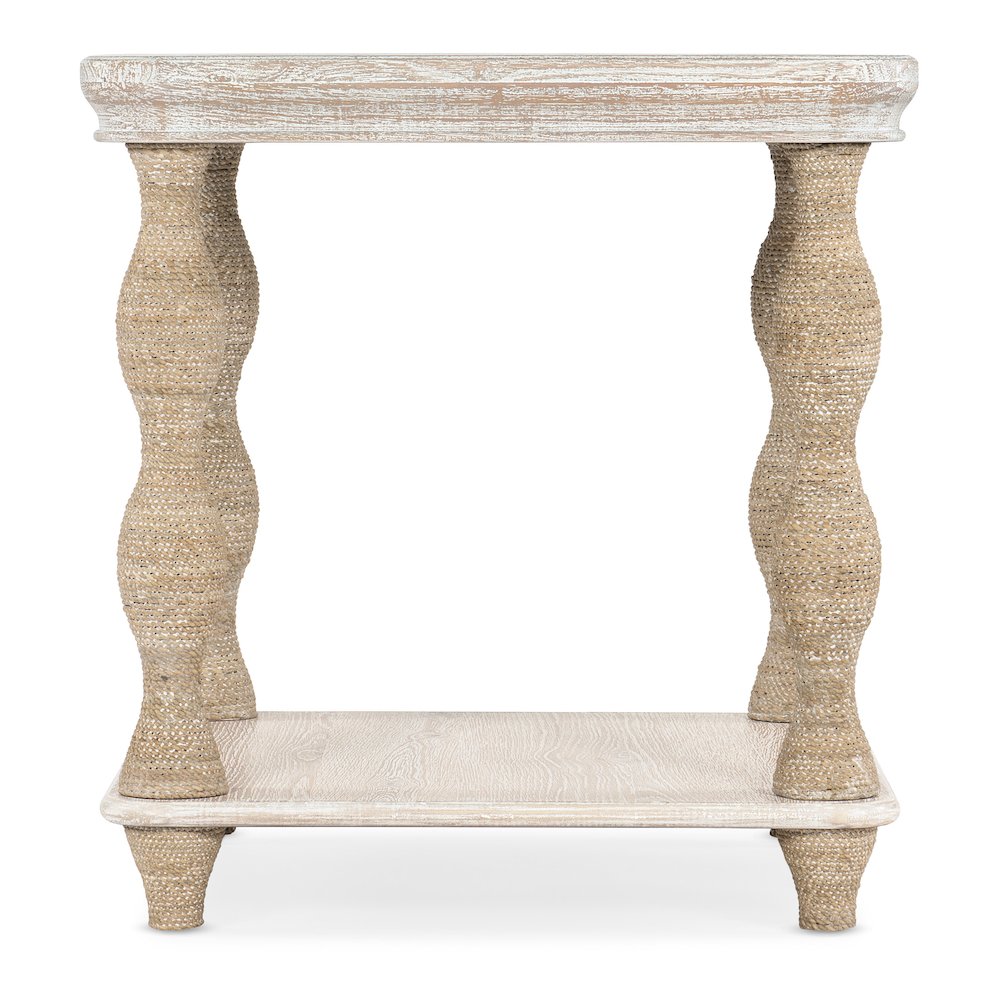 Serenity Bahari Lamp Table in White Wood by Hooker Furniture