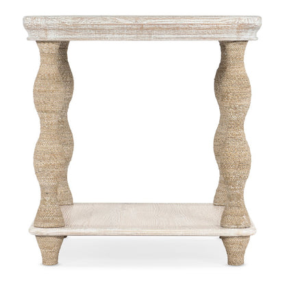 Serenity Bahari Lamp Table in White Wood by Hooker Furniture
