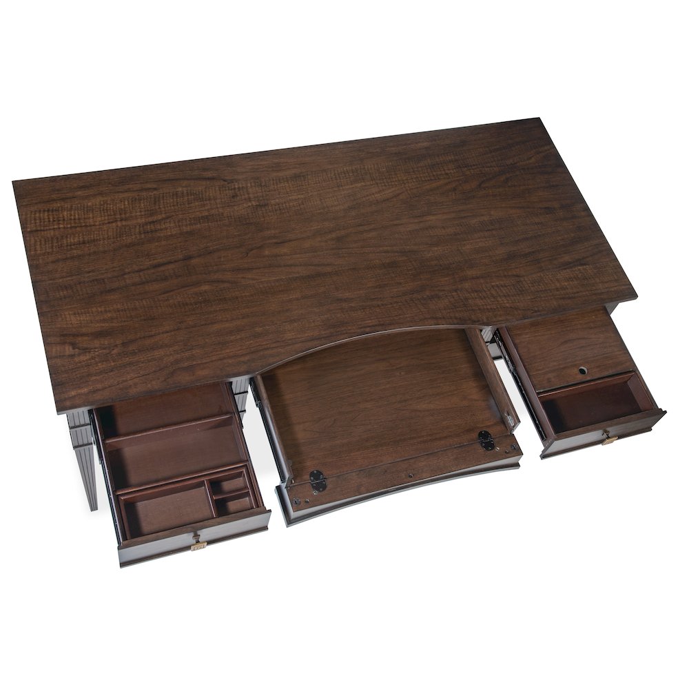 Diplomat Diplomat Writing Desk in Dark Brown Wood by Hooker Furnishings