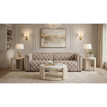 Savion 2 over 2 Sofa with Power Recline & Power Headrest