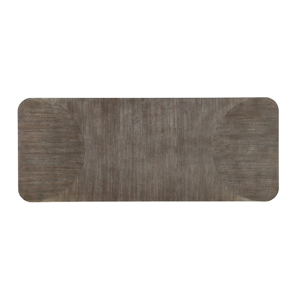 Modern Mood Wood Leg Dining Table w/ 24in leaf in Brown by Hooker Furniture