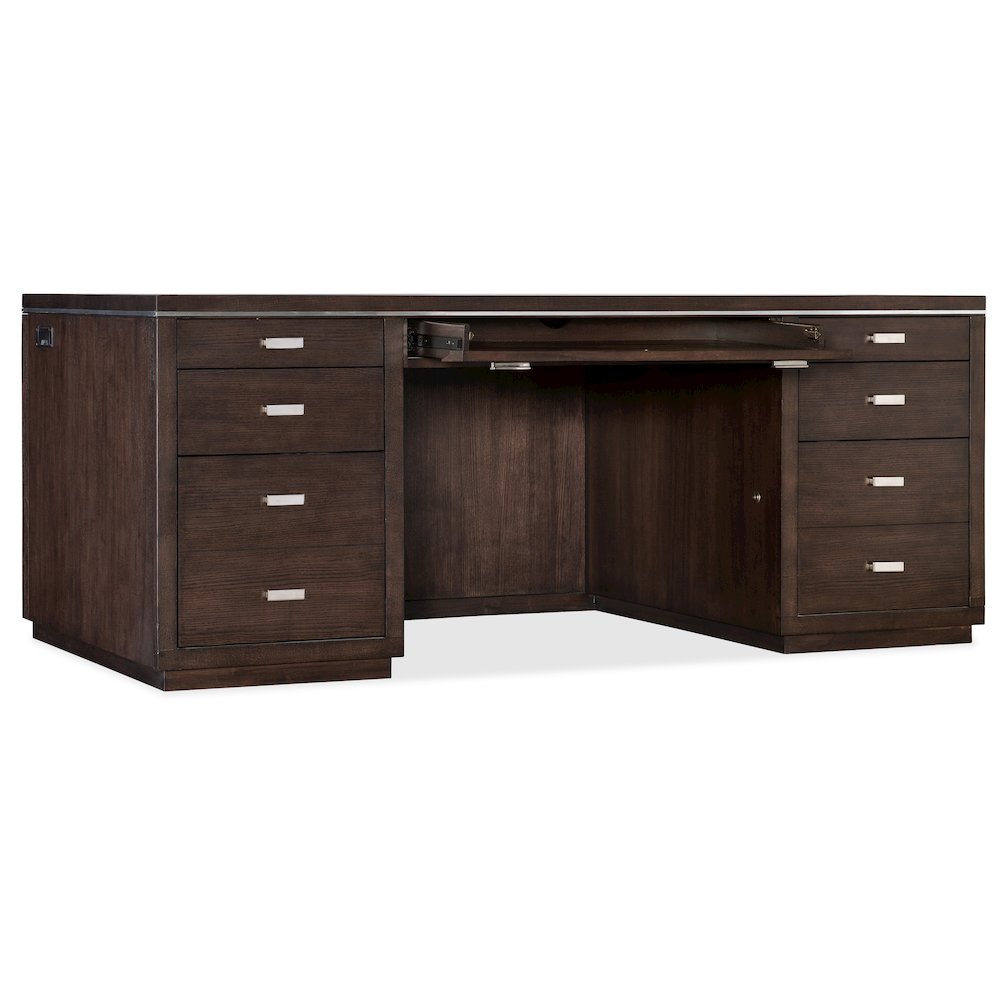 House Blend Executive Desk in Brown Wood by Hooker Furniture