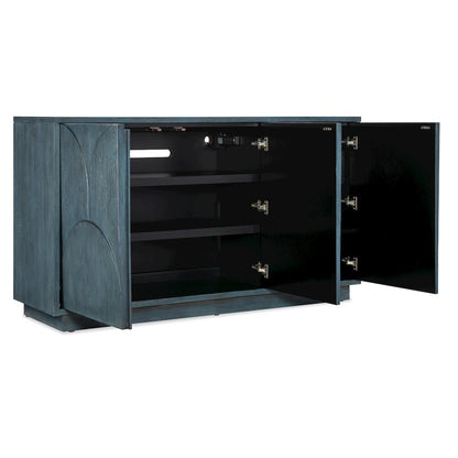 Melange Round Valley Three Door Entertainment Credenza