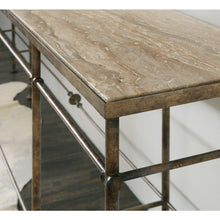 Hooker Furniture Living Room La Grange St James Metal and Stone Console