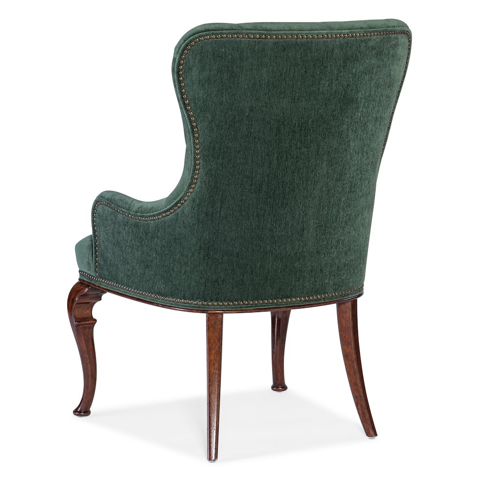 Charleston Upholstered Host Chair in Green Fabric by Hooker Furniture