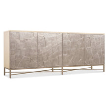 Hooker Furniture Westwood Credenza with Silver Leaf Plated Wood Doors