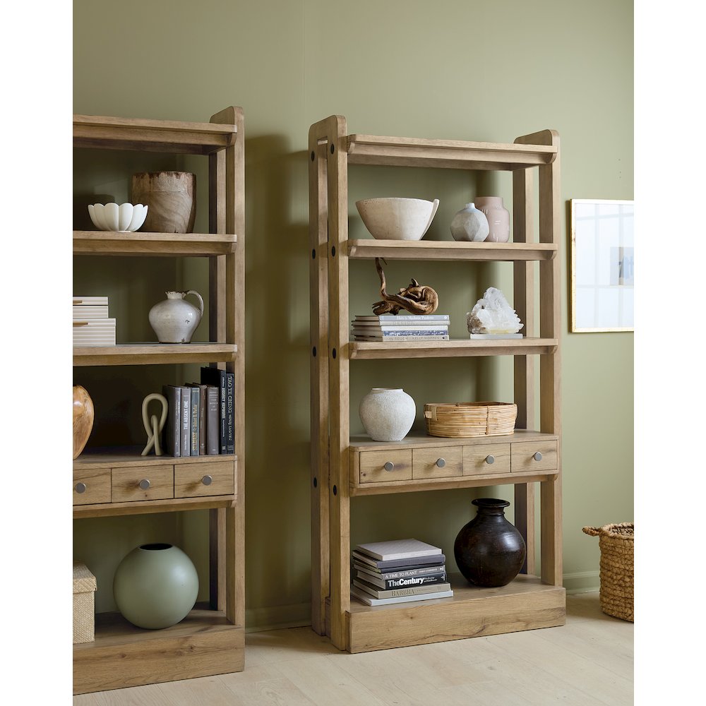 Kalamazoo Bookcase In Natural Wood Finish by Hooker Furnishings