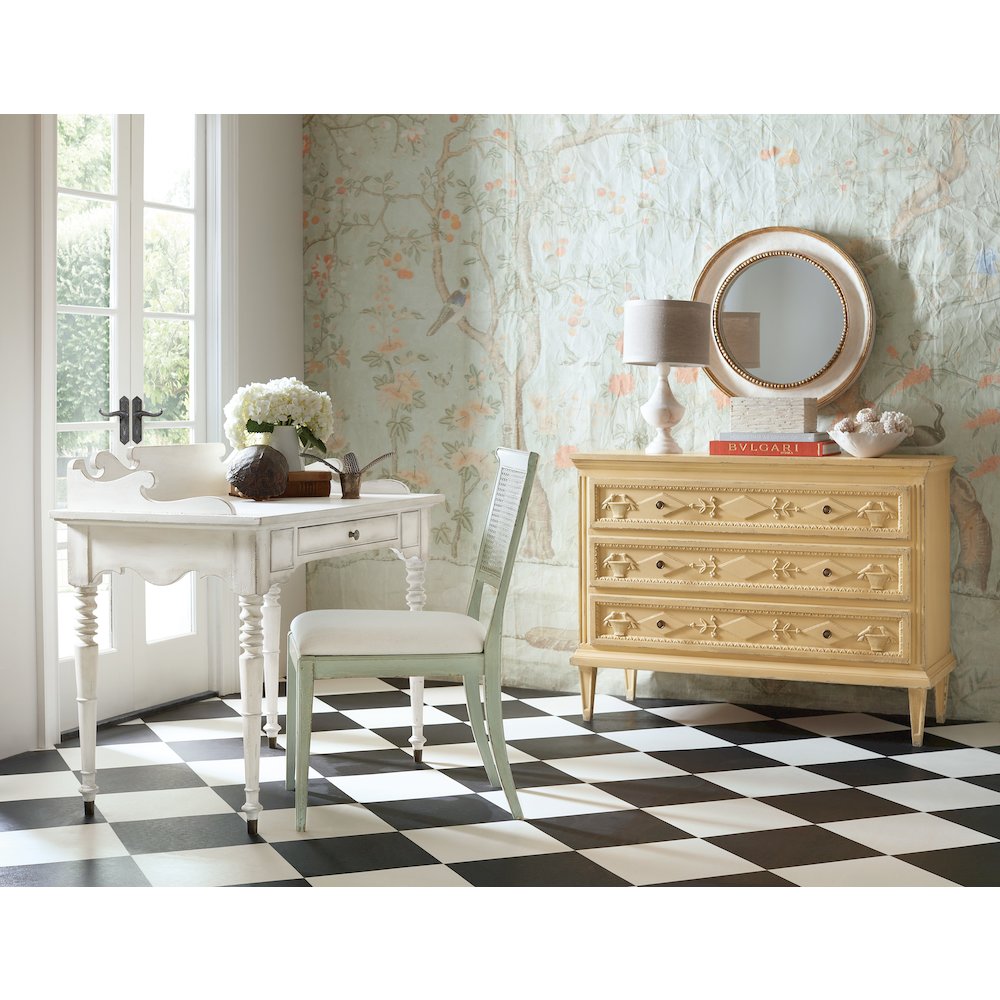 Charleston Fabric Upholstered Side Chair in Verdigris Green by Hooker Furniture