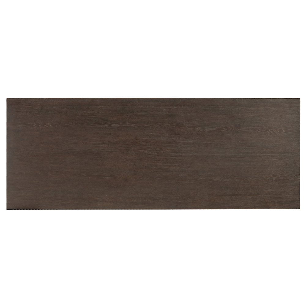 Curata 68" Wood Computer Desk in Midnight Brown by Hooker Furniture