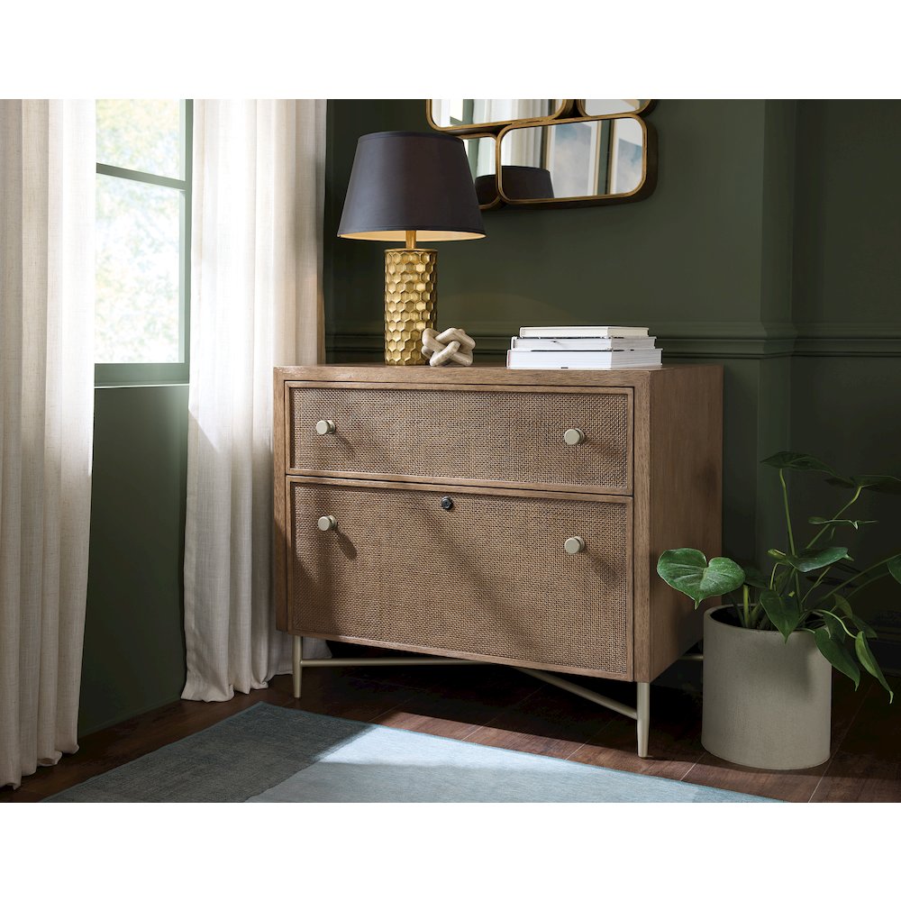 Sonnet Lateral File in Medium Brown Wood by Hooker Furnishings