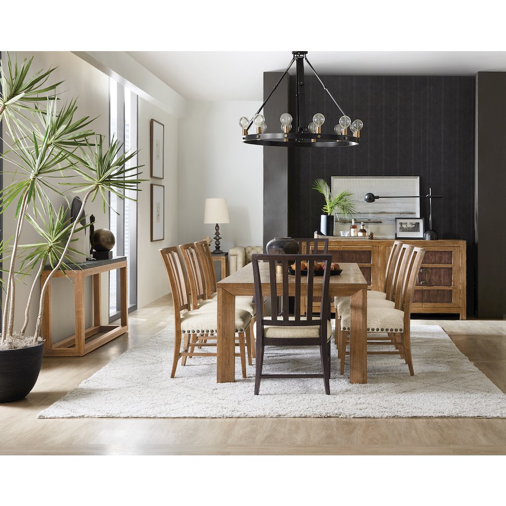 Hooker Furniture Big Sky Veneers and Solid Wood Table in Brown