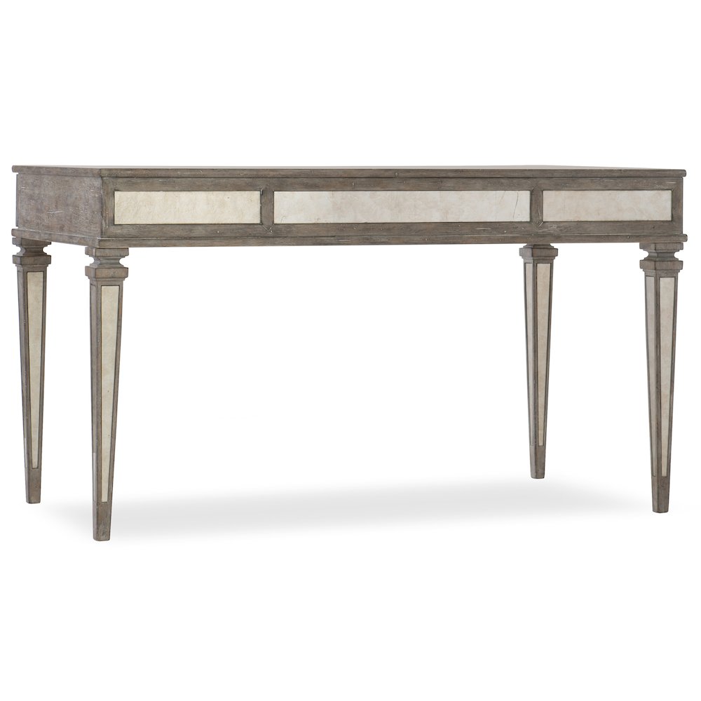 Hooker Furniture Rustic Glam Computer Desk in Light Wood